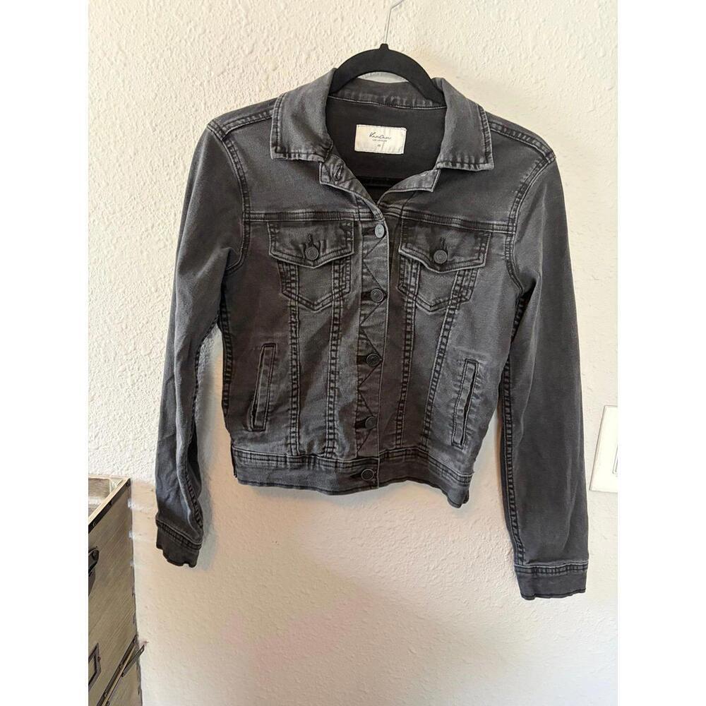 Kancan black denim jacket size XS